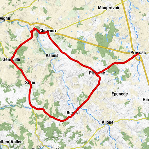 Pressac - Église Saint-Just - Église Saint-Pierre - Église Notre-Dame