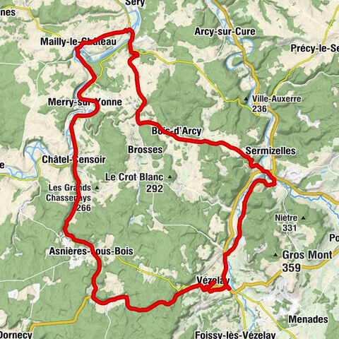 Mailly-la-Ville - Chapelle Saint-Nicolas - Église Saint-Pierre - Église Saint-Adrien