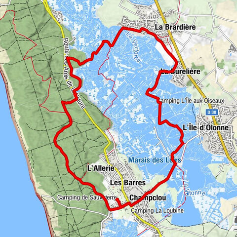 Olonne-sur-Mer - La Borderie - La Burelière - Champclou