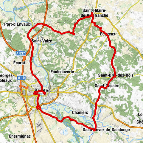 Saint-Hilaire-de-Villefranche - Temple de l'Église Réformée - Basilique Saint-Eutrope - Église Saint-Vivien