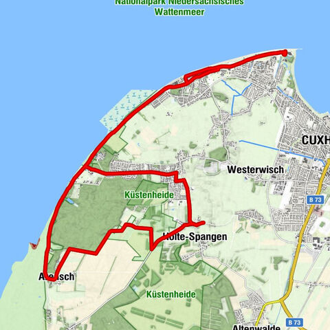 Spanger Buernstav - Holte-Spangen - Zum Finkenmoor - Cuxhaven