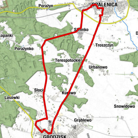 Opalenica - Sielinko - Grodzisk Wielkopolski