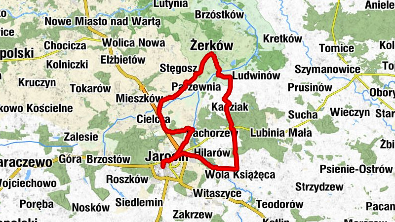 Jarocin - Stare Miasto - Osiedle 1000-lecia - Żerków