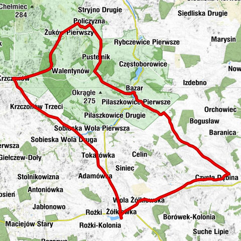 Żółkiew-Kolonia - Kościół św. Jakuba Apostoła - Kaplica - Kościół pw. Wniebowzięcia Najświętszej Maryi Panny w Krzczonowie