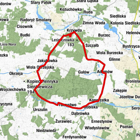 Krzywda - Jurdyka - Adamów - Kościół Podwyższenia Krzyża Świętego w Adamowie