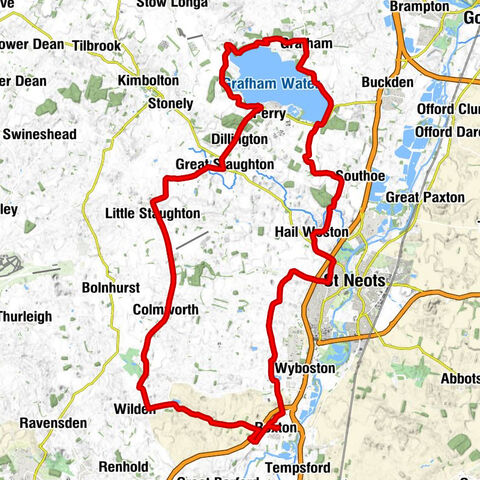 Roxton - Cornfields Restaurant - St Andrew (Great Staughton Parish Church) - St Nicholas (Hail Weston Parish Church)