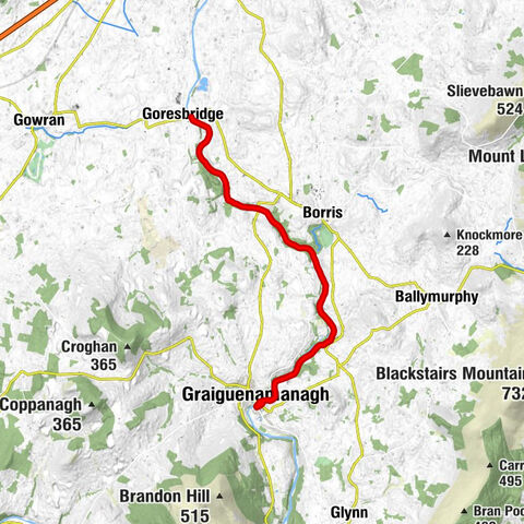 Tinnahinch - Graiguenamanagh - Devil's Eyebrow - Goresbridge