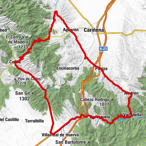 Mirador de las Bodegas - Iglesia de Nuestra Señora de los Ángeles (S. XVII) - Iglesia de Santa María Magdalena - Cosuenda