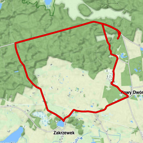 powiat sępoleński - Zakrzewskie Wybudowania - Zakrzewek - Pod Lasem