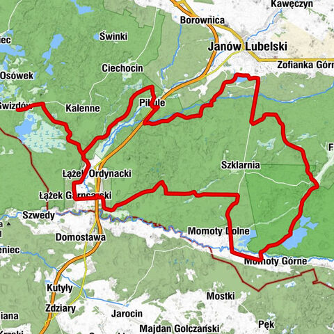 Gwizdów - Zajazd Przy Kominku - Janów Lubelski - Kościół pw. Świętego Wojciecha