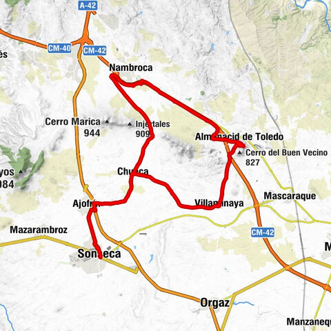 Sonseca - Ajofrín - Chueca - Cerro del Castillo