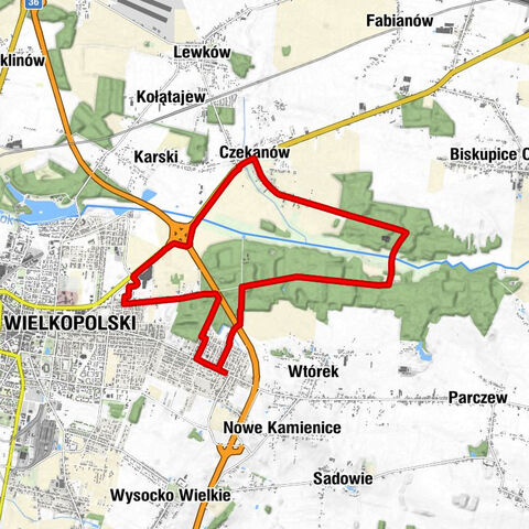 Pruślin - Osiedle Leśne - Trąba - Ostrów Wielkopolski