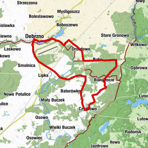Debrzno - Kościół filialny pw. Niepokalanego Poczęcia Najświętszej Marii Panny - Kaplica pw. Miłosierdzia Bożego - Kościół pw. Wniebowzięcia Najświętszej Marii Panny