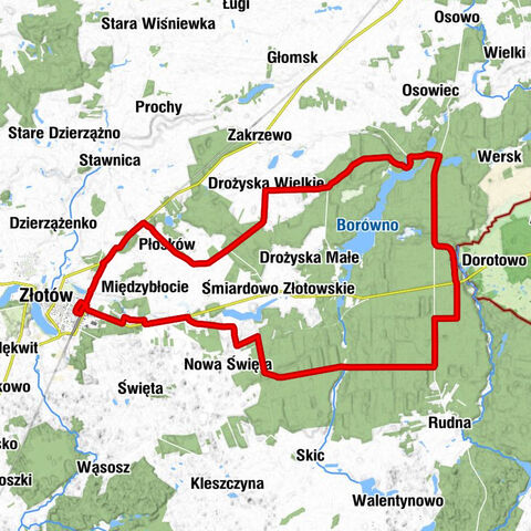 Złotów - Wierzchołek - Karolewo