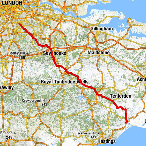 The Strand - St Mary the Virgin - Hubbard's Hill - Lewisham