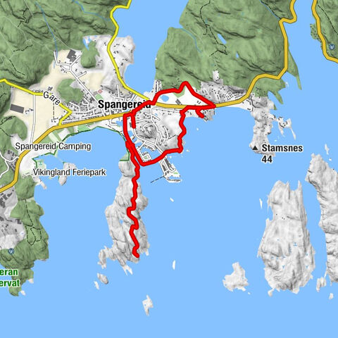 Lindesnes - Njerve - Båly - Spangereid
