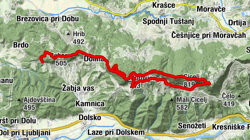 Domžale - Murovica - Cicelj