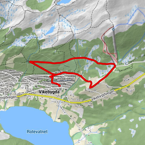 Vikebygda - Drivklepp - Bratteberget