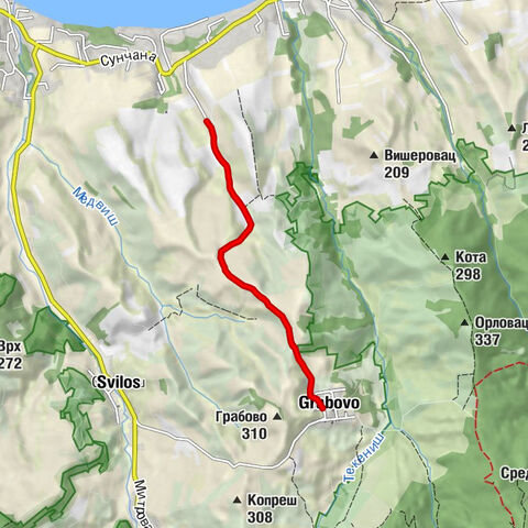 Баноштор - Кленовачка чесма - Липље - Грабово