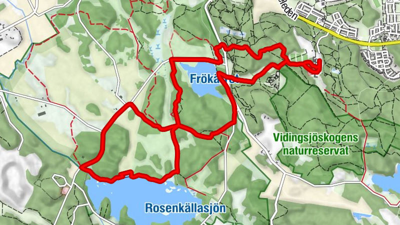 Vidingsjö motionscentrum - Tinnerö - Fröberget