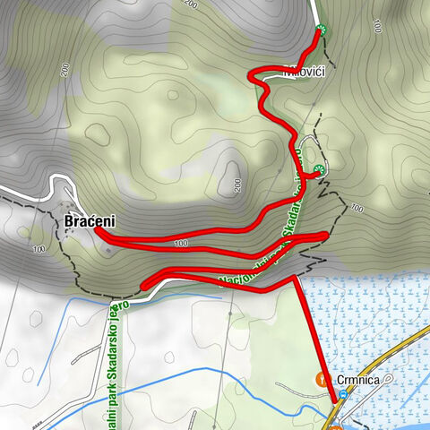 Braćeni - Milovići - Virpazar