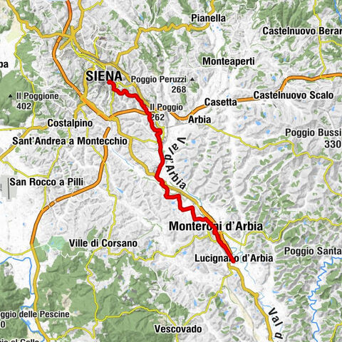 Von Siena nach Lucignano d'Arbia #LL2ROM_E072