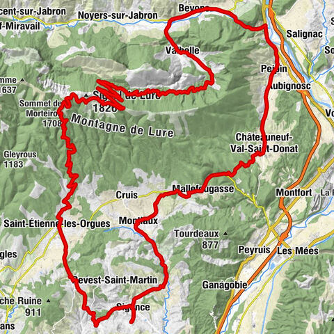 Sigonce-Valbelle-Signal de Lure, Provence-Alpes