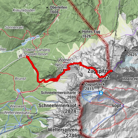 Zugspitze über Stopselziehersteig
