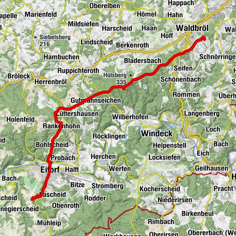 WDE, von Waldbröl nach Eitorf