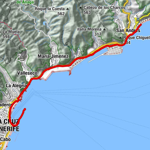 Von Santa Cruz zum Playa de las Teresitas by Wilson Holz