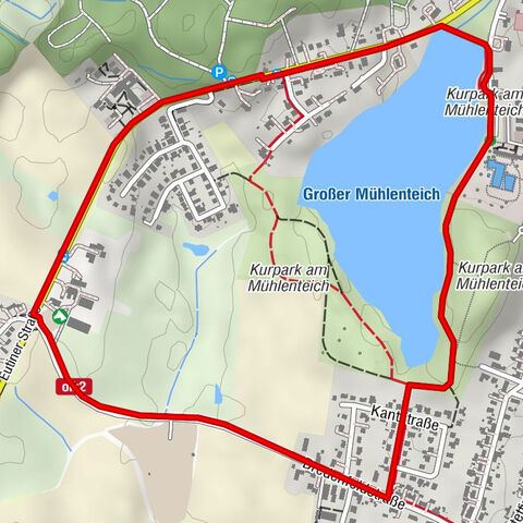 Large mill pond route