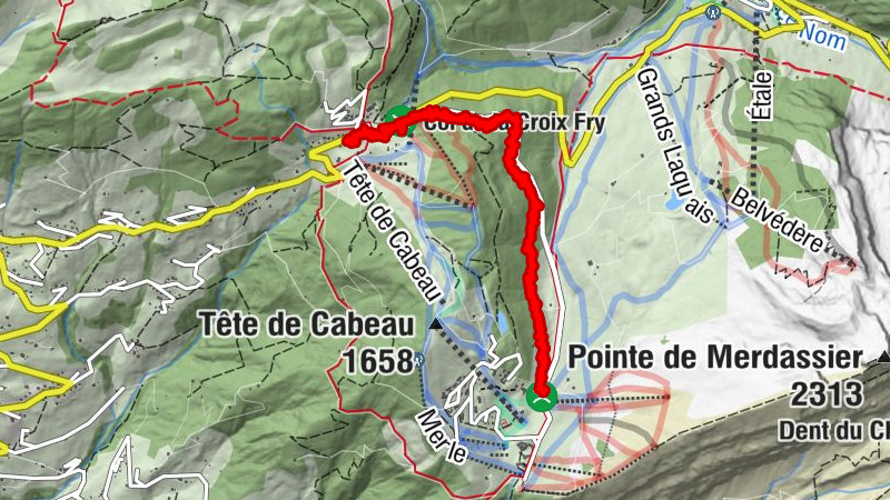 Manigod, col de la crix Fry - col du merdassier AR