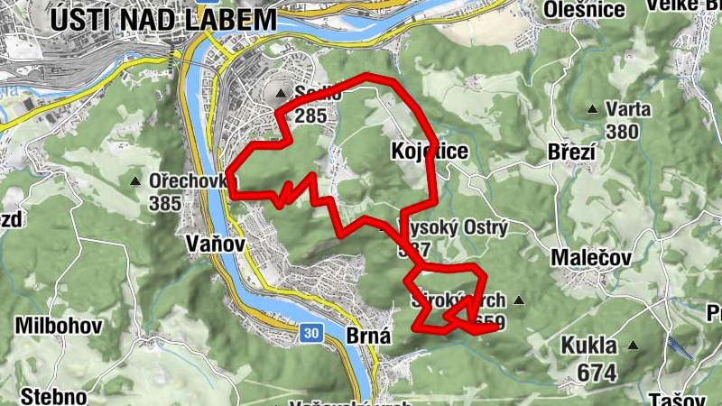 Ostrý und Výří skály (Tschechien - Ústí nad Labem)