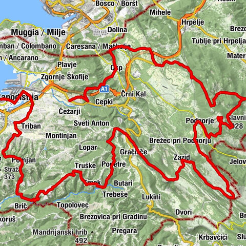 Dekani - Slavnik - Golič - Koper / Capodistria