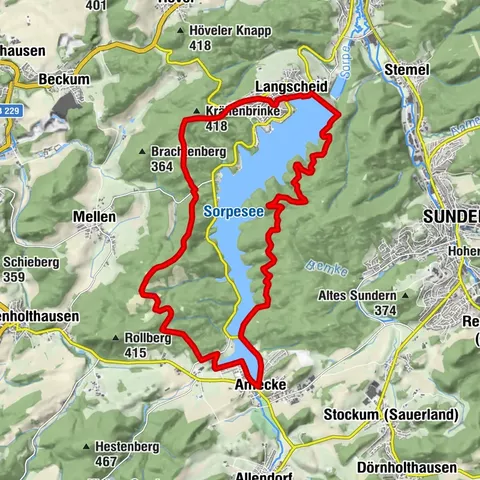 Rund um den Sorpesee