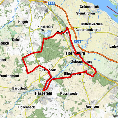 Steinroute: Altes Land am Elbstrom Radtour
