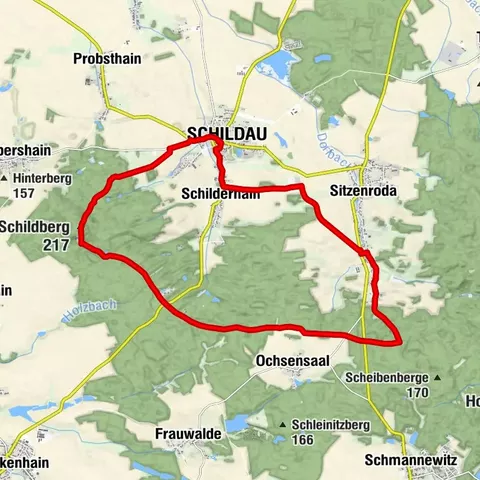 Rundwanderung von Schildau zum Schildberg