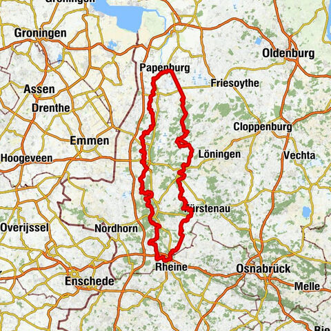 Emsland Route für Handbiker