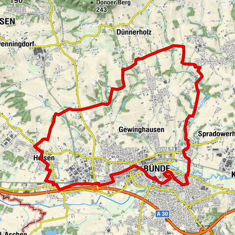 Denkmal-Radelroute Bünde