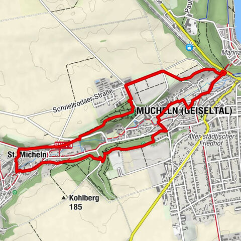 Panorama Weg um Mücheln