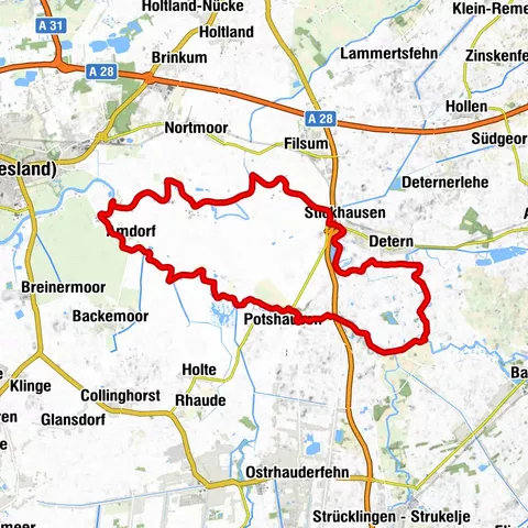Kanutour Rundkurs Leda-Jümme