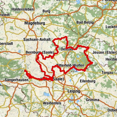 Radwege zu Luther in Sachsen-Anhalt