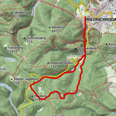 Circular route - Spießberghaus - Friedrichroda - Thuringian Forest