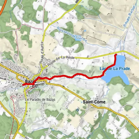 De Bazas au Lac de la Prade