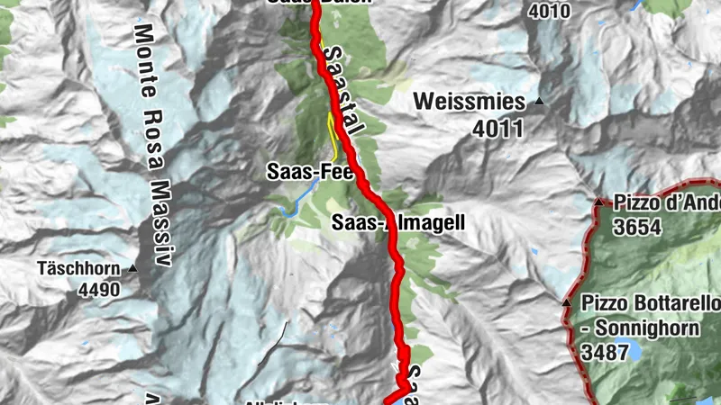 Saaser Valley route