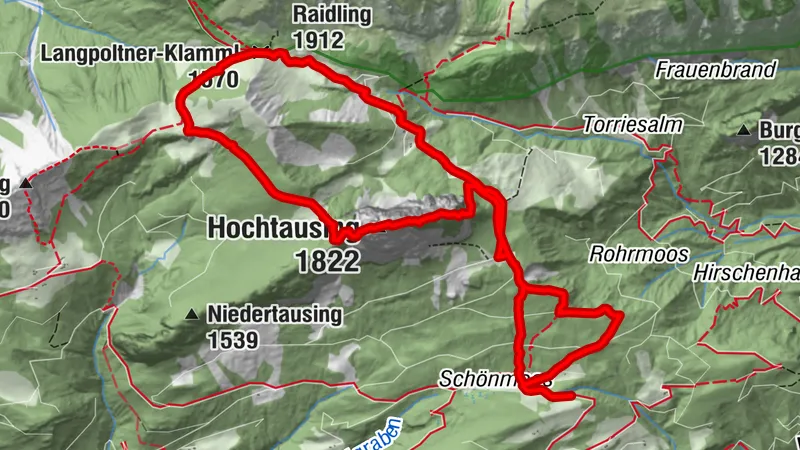 Hochtausing crossing from east to west