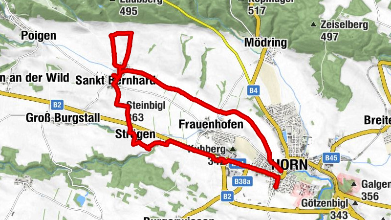 Horn - St. Bernhard - Strögen - Horn Horn, Niederösterreich