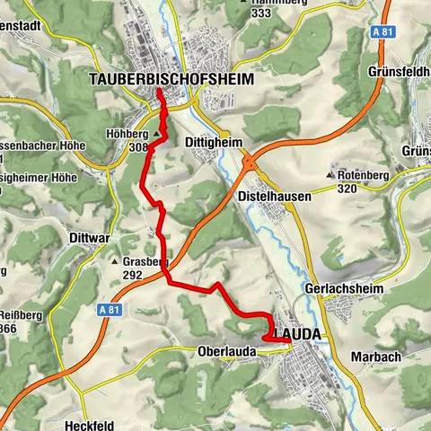 Panoramaweg Taubertal  5. Etappe