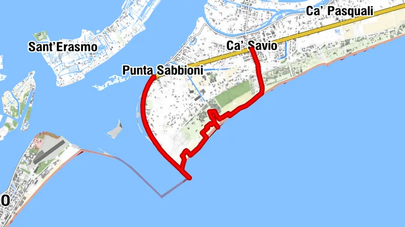 Etappe 38: Alpina Antica Trail | ET38: Ca' Savio - Punta Sabbioni/ Venedig