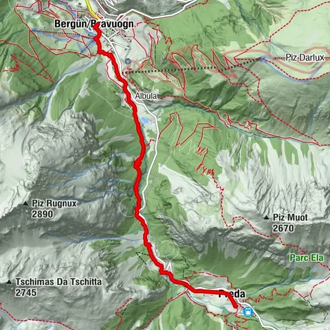 33.04 Bergün - Preda, Via Albula / Bernina